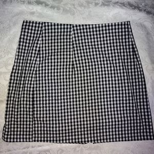 Checker Print Miniskirt